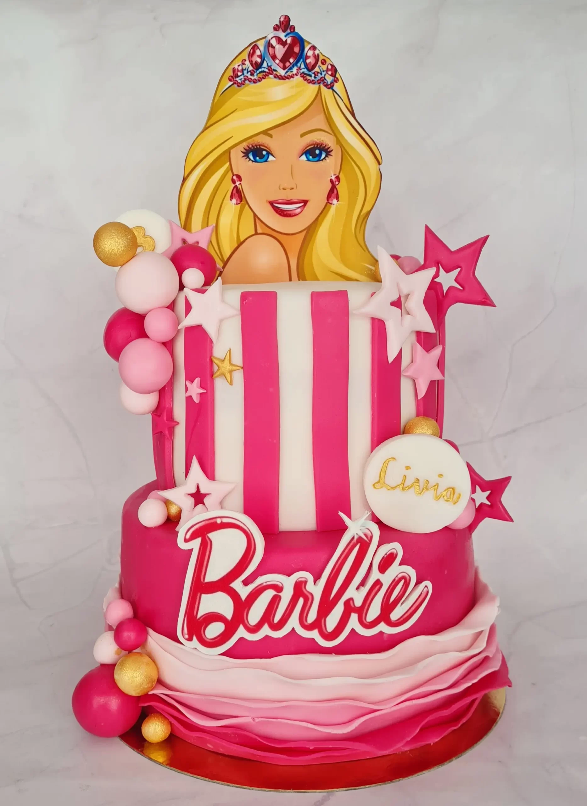 Barbie taart