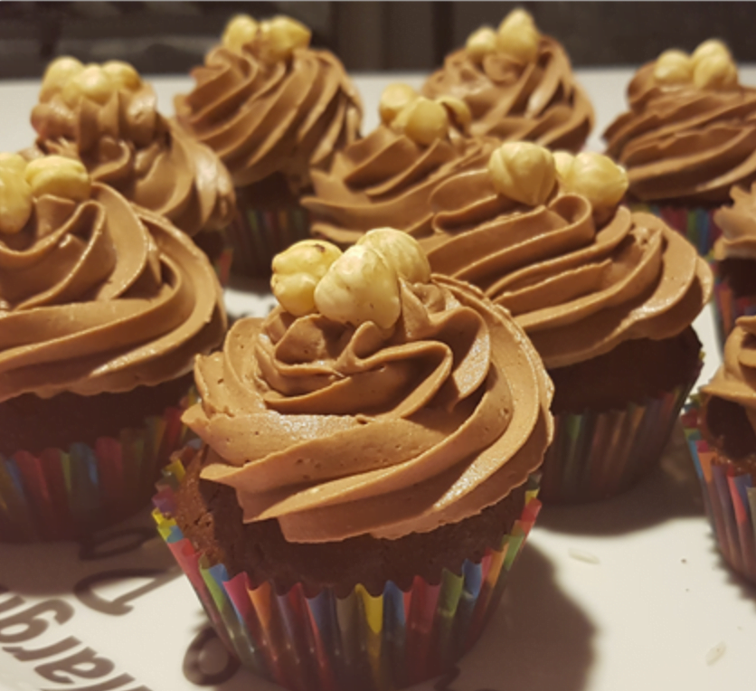 Chocolade Nutella cupcakes